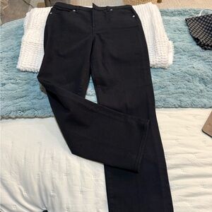 Express Black Straight Ankle High Rise Pants Size 6R